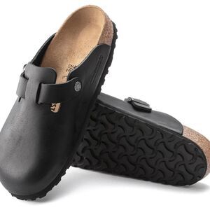 BRAND NEW CUSHIONAIRE LEATHER  CLOGS MULES SLIPPERS SANDALS